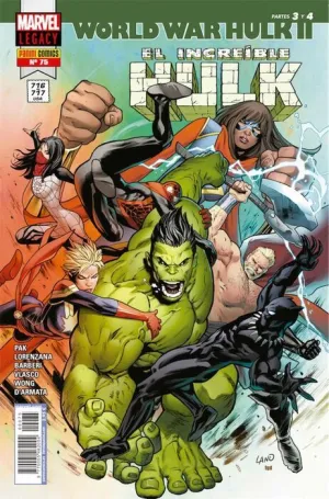 EL INCREIBLE HULK VOL 2 #075 MARVEL LEGACY. WORLD WAR HULK II - PARTES 3/4