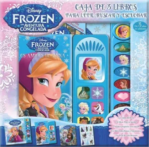 FROZEN. CAJA 3 LIBROS LEER, BUSCAR Y ESCUCHAR
