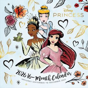 CALENDARIO ANUAL 2026 30X30 DISNEY PRINCESS