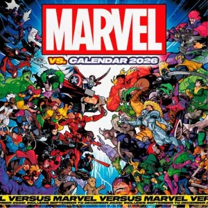 CALENDARIO ANUAL 2026 30X30 MARVEL