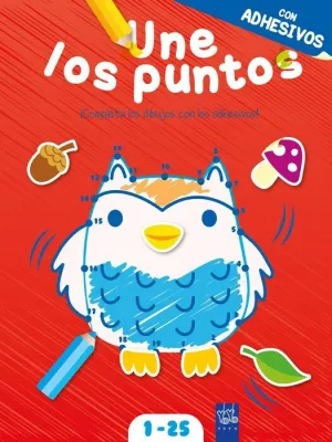UNE LOS PUNTOS CON ADHESIVOS. ROJO UNE LOS PUNTOS CON ADHESIVOS. ROJO