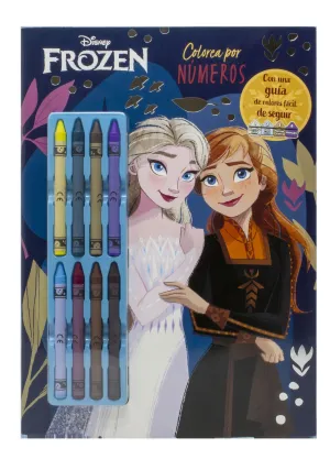FROZEN. COLOREA POR NÚMEROS CON CERAS FROZEN. COLOREA POR NÚMEROS CON CERAS