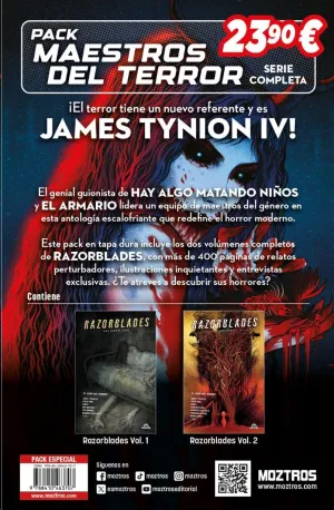 PACK MAESTROS DEL TERROR JAMES TYNION IV. RAZORBLADES #01 Y #02
