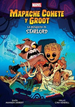 MARVEL SCHOLASTIC. MAPACHE COHETE Y GROOT