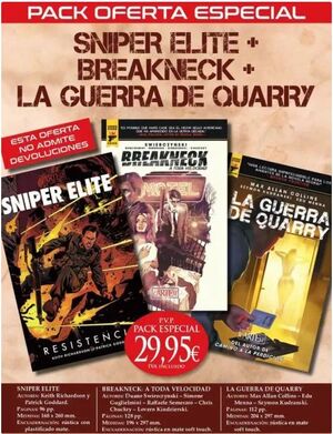 PACK ESPECIAL SNIPER ELITE + BREAKNECK + LA GUERRA DE QUARRY