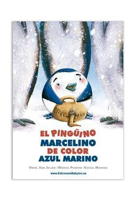 EL PINGÜINO MARCELINO DE COLOR AZUL MARINO