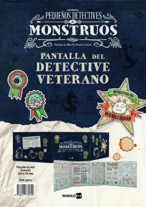 PEQUEÑOS DETECTIVES DE MONSTRUOS JDR PANTALLA DEL DETECTIVE VETERANO