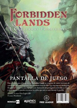 FORBIDDEN LANDS JDR PANTALLA DE JUEGO