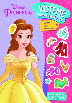 PRINCESAS DISNEY. VÍSTEME CON PEGATINAS