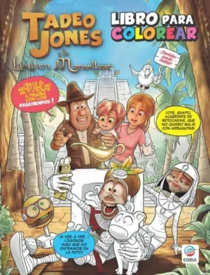 COLOREA TADEO JONES LA LAMPARA MAGICA