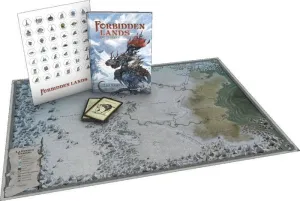 FORBIDDEN LANDS JDR LA CUENCA GLACIAL. MAPA Y CARTAS