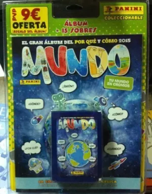 EL MUNDO 2015 BLISTER ALBUM + 15 SOBRES                                    