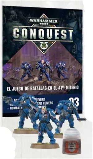 WARHAMMER 40000 CONQUEST COLECCION OFICIAL #003. PRIMARIS SPACE MARINE     