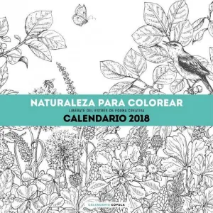 CALENDARIO 2018 NATURALEZA PARA COLOREAR                                   