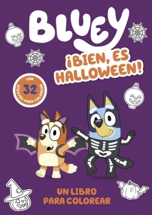 BLUEY. LIBRO PARA COLOREAR ¡BIEN, ES HALLOWEEN!