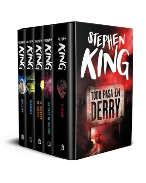ESTUCHE TODO PASA EN DERRY (CONTIENE: IT  UN SACO DE HUESOS  EL CAZADOR DE SUEÑOS  INSOMNIA  22/11/63)