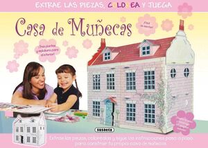 CASA DE MUÑECAS. EXTRAE LAS PIEZAS COLOREA Y JUEGA