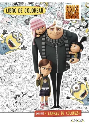 GRU MI VILLANO FAVORITO. LIBRO DE COLOREAR