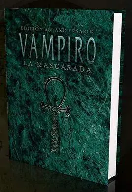 VAMPIRO LA MASCARADA 20 ANIV PACK PREMIUM + DADOS + PANTALLA + FOTO FIRMADA
