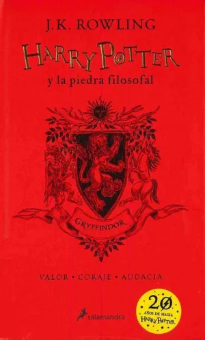 HARRY POTTER Y LA PIEDRA FILOSOFAL. GRYFFINDOR 20 AÑOS DE MAGIA