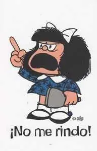 MAFALDA CUADERNO NO ME RINDO