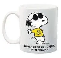 SNOOPY TAZA CUANDO SE ES GUAPO SE ES GUAPO                                 