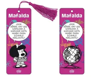 MAFALDA MARCAPAGINAS 3D VIOLETA