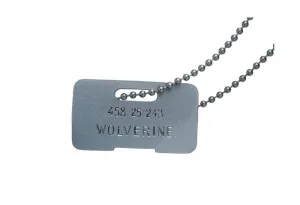 MARVEL: COLGANTE CHAPA WOLVERINE                                           