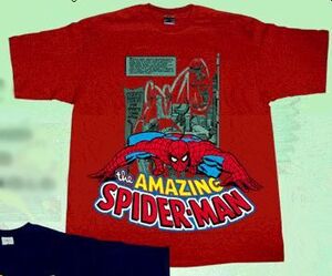 SPIDERMAN CAMISETA AGACHADO ROJO L                                         