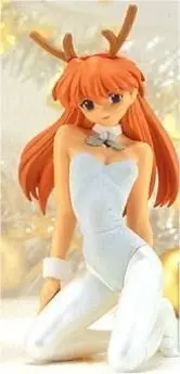EVANGELION ASUKA LANGLEY HG WHITE XMAS FIG 22CM                            