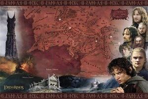 POSTER LORD OF THE RING 2 (MAPA)                                           