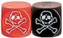DADO PIRATA CALAVERA EN EL 1