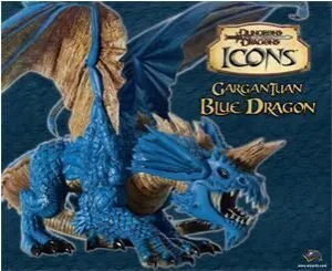 D&D MINIATURES GARGANTUAN BLUE DRAGON                                      