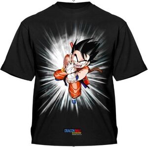 DRAGON BALL CAMISETA OFICIAL GOKU BRILLANTE S                              