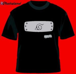 NARUTO CAMISETA OFICIAL BANDANA ALDEA DE LA HOJA PLATEADA XL               