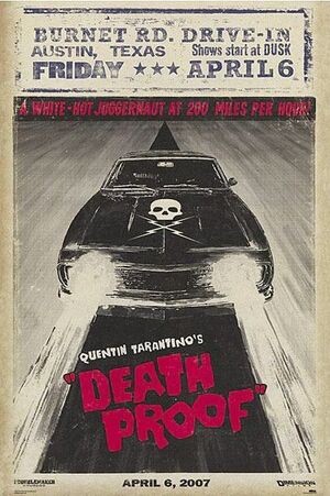 POSTER DEATH PROOF COCHE                                                   