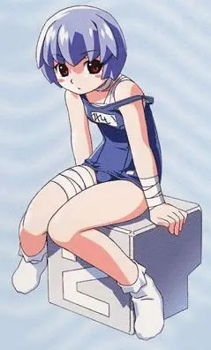 EVANGELION EX SCHOOL SWIM SUIT FIG 17CM - REI                              