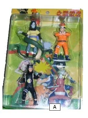 NARUTO PACK 4 FIG. 8CM EN BLISTER MODELO A                                 