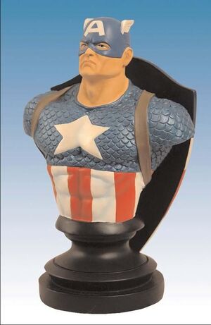 CAPITAN AMERICA BUSTO MARVEL ICONS SILVER AGE WIZARD WORLD                 