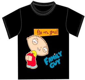 FAMILY GUY CAMISETA STEWE FIE ON YOU NEGRA L                               