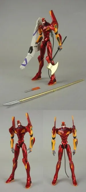 EVANGELION FIG 18CM EVA-02 PRODUCTION MODEL (PINTURA METALIZADA)           