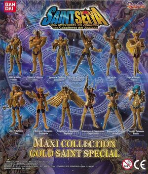 CABALLEROS DEL ZODIACO SAINT SEIYA MAXI COL. GOLD SAINT GASHAPON           