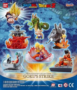 DRAGON BALL Z GASHAPON IMAGINATION COLLECTION 1 GOKU.S STRIKE (6 MODELOS)  