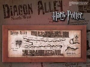 HARRY POTTER MAPA DE DIAGON ALLEY                                          