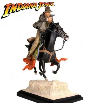 INDIANA JONES ESTATUA INDIANA A CABALLO                                    