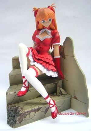 EVANGELION SEXY ASUKA TRAJE ROJO FIG PVC 20CM                              