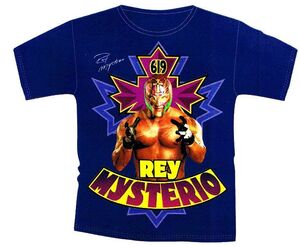 WWE CAMISETA REY MISTERIO AZUL 10 AÑOS                                     