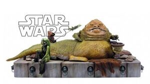 STAR WARS JABBA THE HUTT ESTATUA RESINA                                    