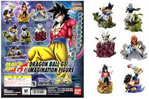 DRAGON BALL GT IMAGINATION FIGURE GASHAPON (6 MODELOS)                     