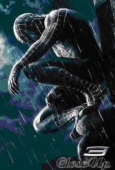 POSTER SPIDERMAN 3 BLACK RAIN                                              